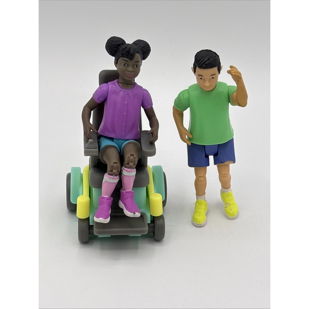 Authentic Lovevery Replacement Figures — Alia in Wheelchair & Jaeyong